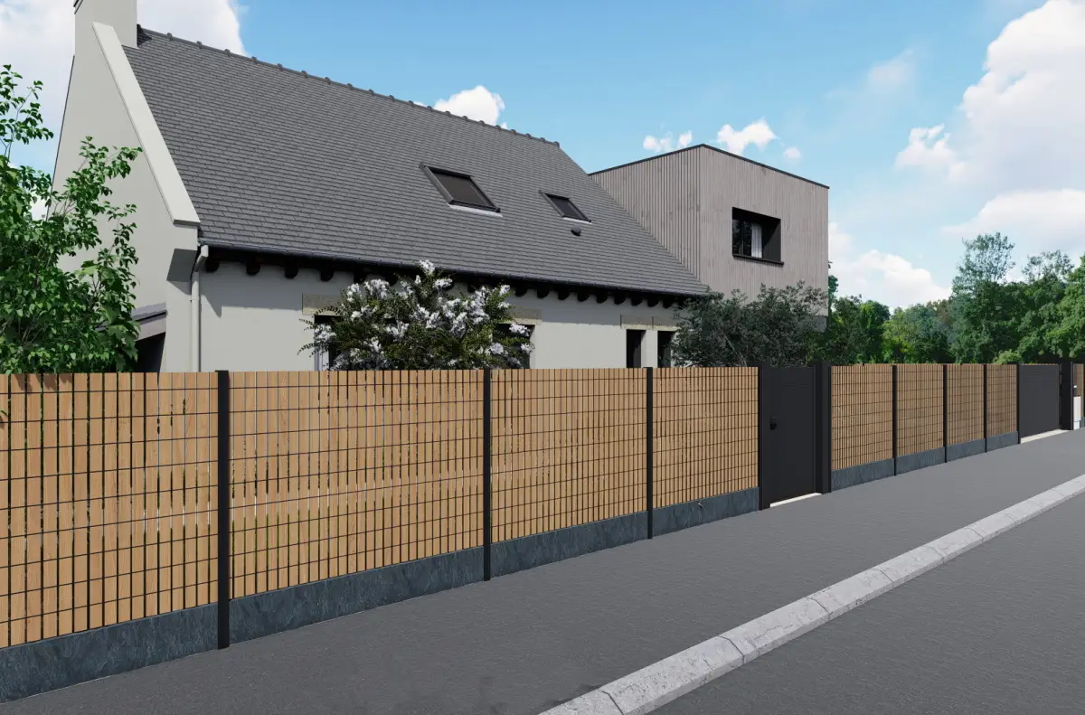 Projet avant l'intervention paysagère de Fred Toma Rennes.